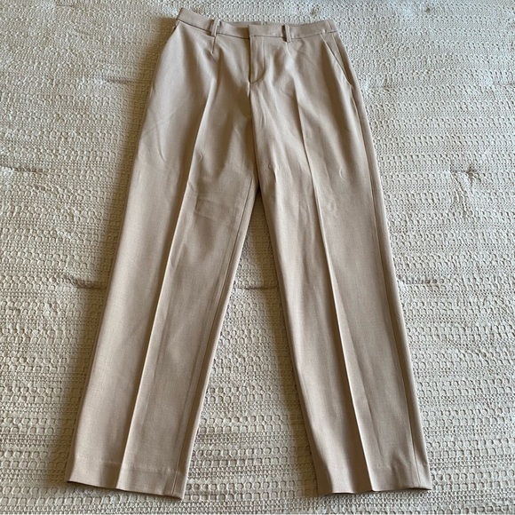 Uniqlo Smart Ankle Pants 2-Way Stretch Size Small Light Pink Office Casual Comfy - Picture 2 of 11